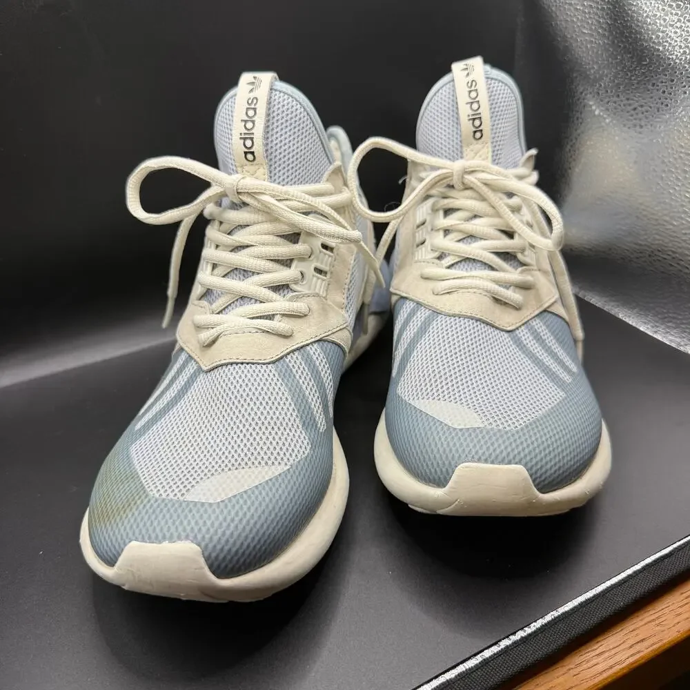 Adidas Tubular Runner B23884 Men’s 9 Dust Blue Gray White Originals Sneakers